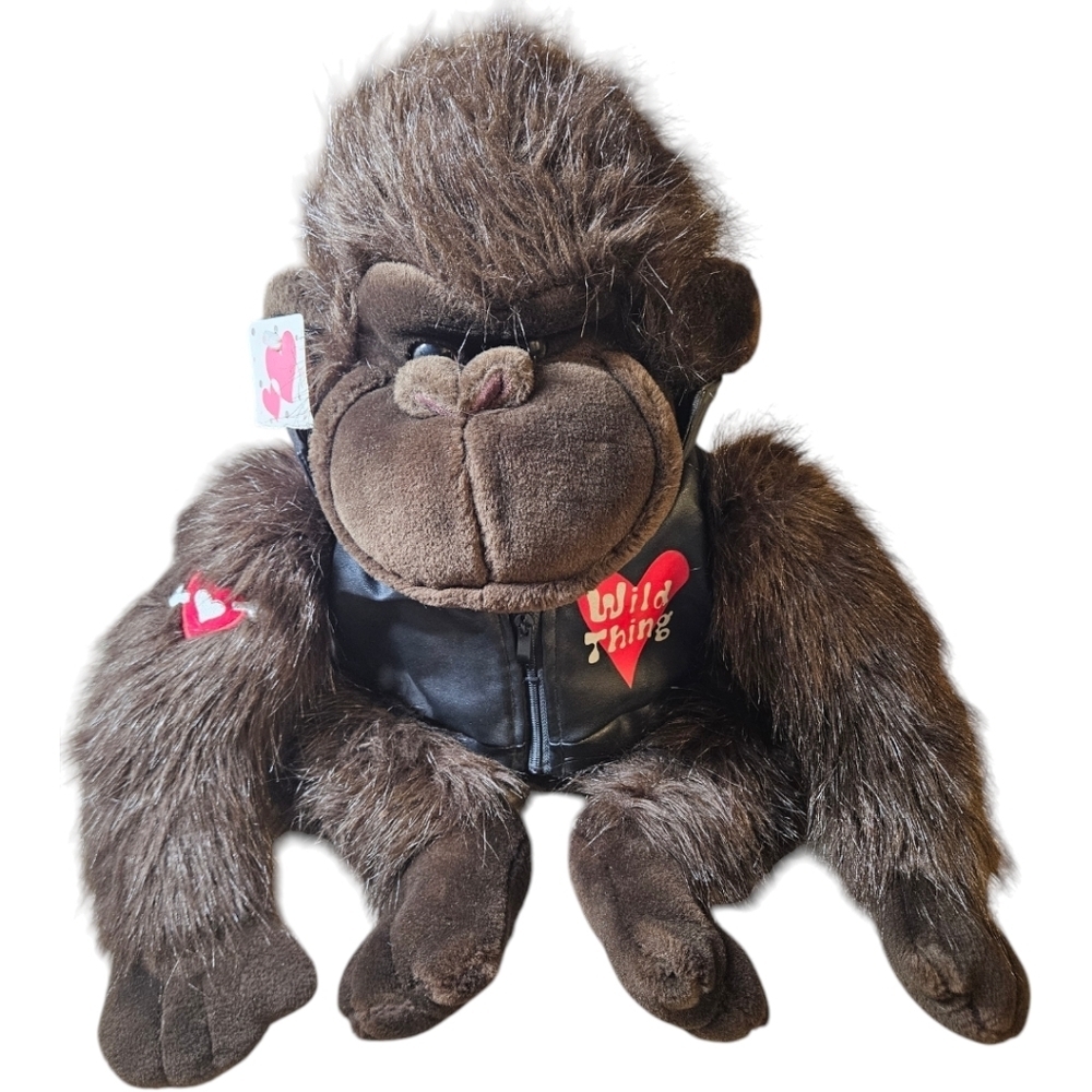 VALENTINE'S DAY PLUSH Dan Dee Collectors Choice 22" Wild Thing Plush Monkey LOVE